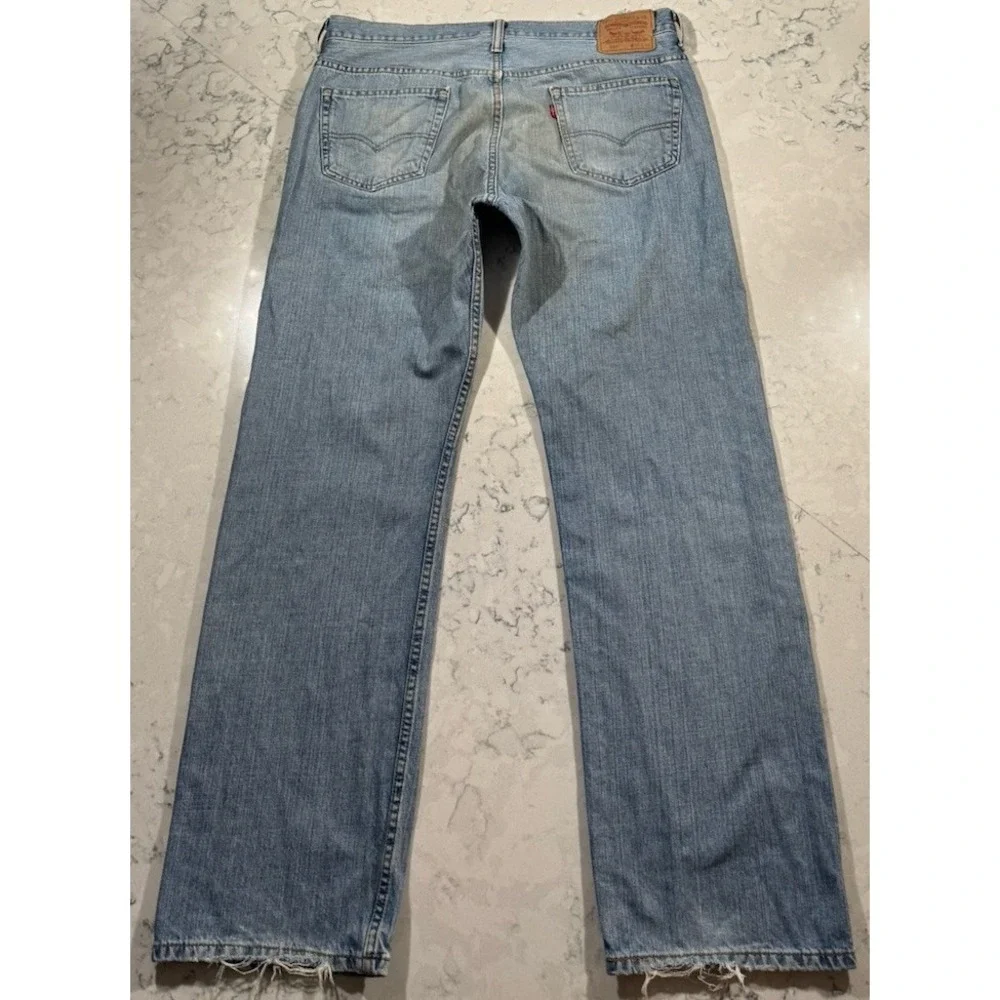 Levis 569 Loose Straight Jeans Mens 36x34 Blue Medium Wash Denim 005690601